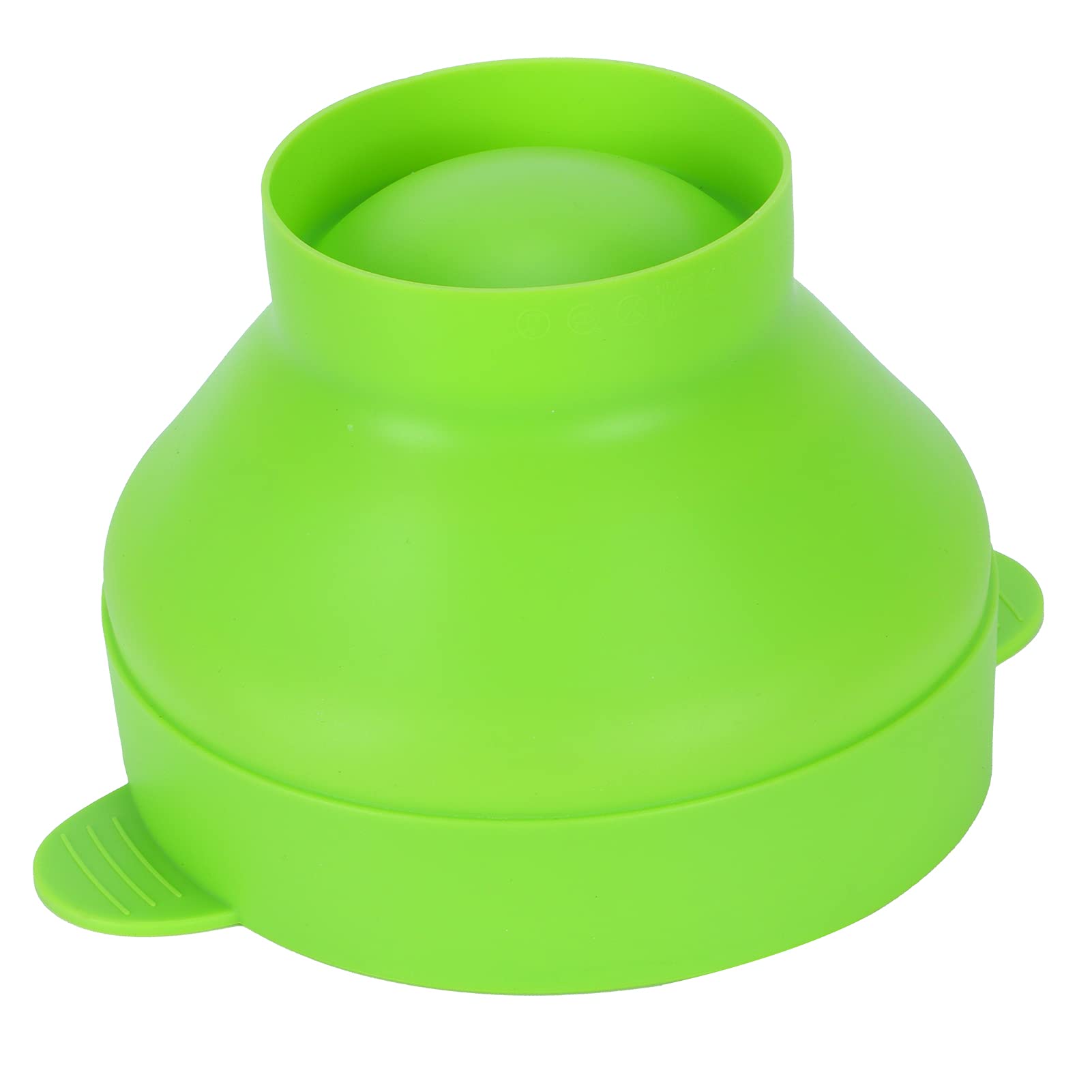 Cubo plegable de silicona para hacer palomitas de maíz con tapa, accesorio de cocina, apto para microondas, plegable, para uso doméstico y de oficina (With handle-green)