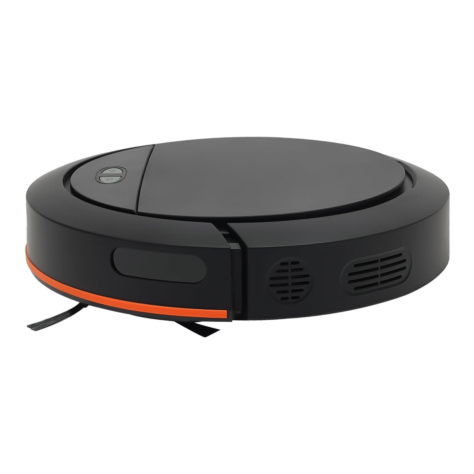 Robot aspirador 3 en 1 con función de limpieza, barrer y aspirar negro, cómodas ruedas, caja para el polvo para hogares, oficinas, bibliotecas, peluquerías, tiendas de mascotas