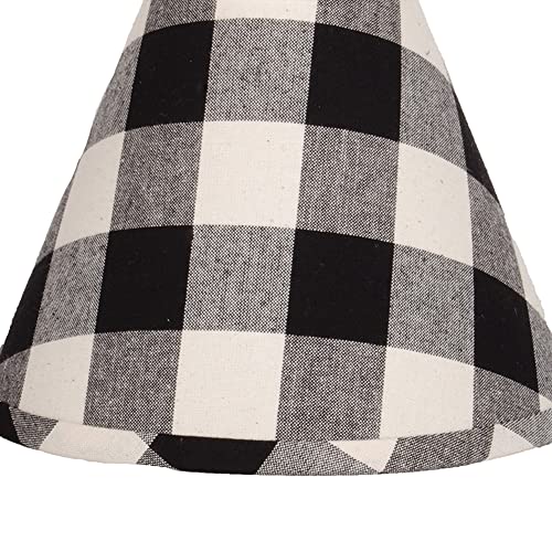 Buffalo-Check-Black-and-Buttermilk-10-Bulb-Clip-Fabric-Lamp-Shade-by-Raghu Buffalo Check Black and Buttermilk 10 Bulb Clip Fabric Lamp Shade by Raghu