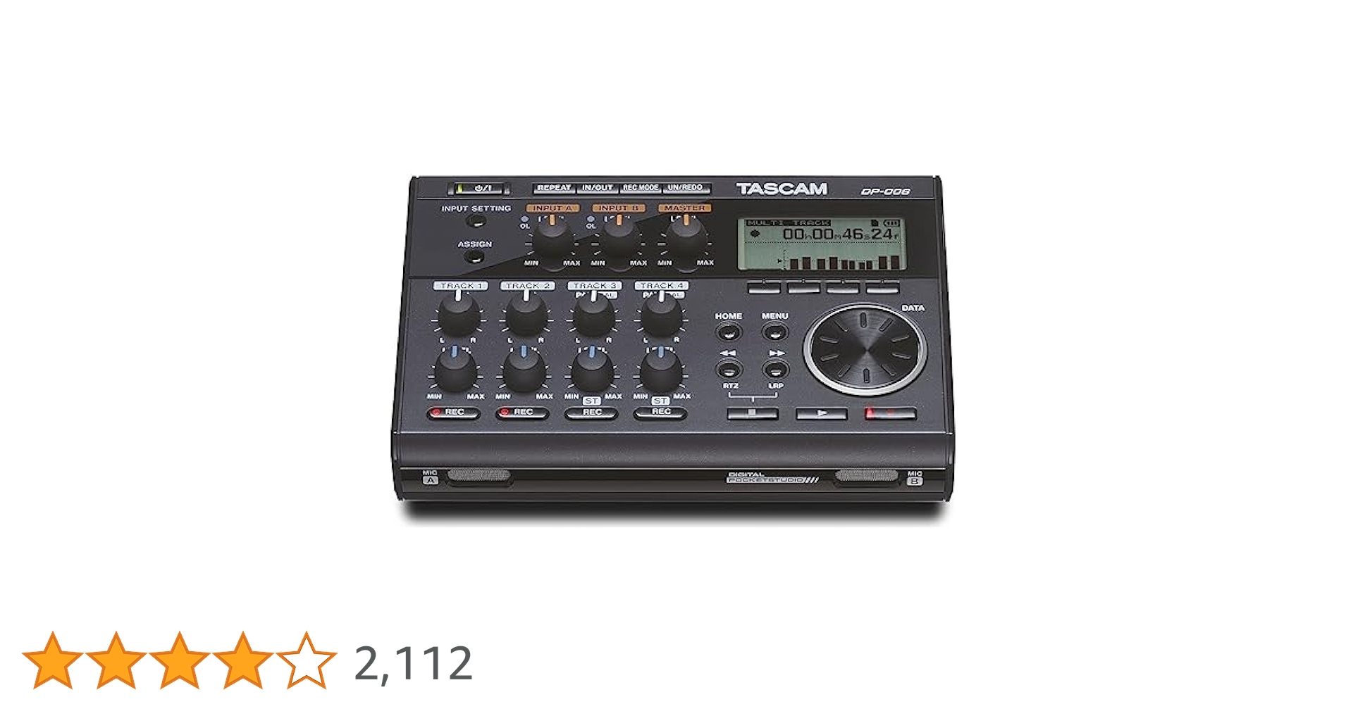 TASCAM DP-006 マルチトラックレコーダー　MTR タスカム TASCAM TASCAM(タスカム) DP-006 マルチトラックレコーダー