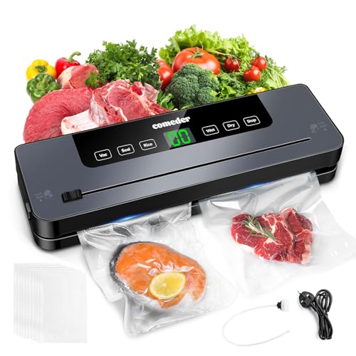 6-in-1 Vacuum Sealer Machine 30cm Food Sealer with 50 Bags & Cutter