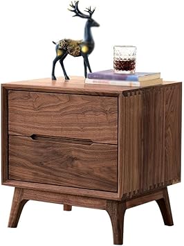 Bed Side Table/Night Stand 48x40x50cm Walnut Bedside Storage Table, Simple Bedroom Storage Furniture, Living Room Sofa Side Table Bedroom Side Tables