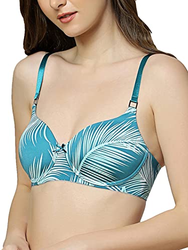 Image of Triumph International Doreen Bra For Women Non Wired Non Padded Wireless Bra Full Coverage Raschel Lace Lingerie Classic High Center Bridge Support Wide Straps Big Cup Bra for Larger Busts Pack Of 1