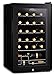 Subcold Viva24 LED – Under Counter Wine Fridge Black | 3-18°C | Wine Cooler | LED + Lock & Key | Glass Door Drinks Cellar | Single-Zone (24 Bottle)