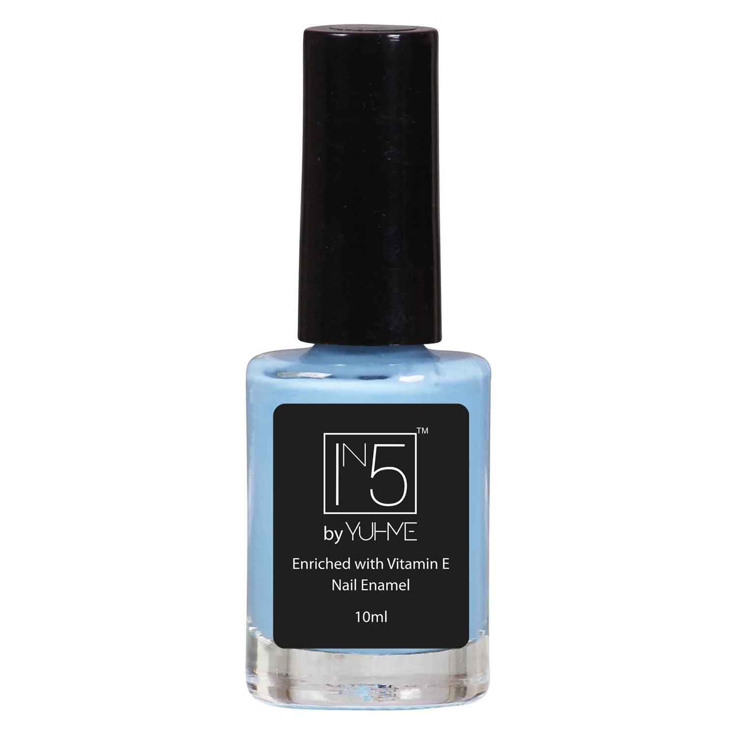 IN5 Nail Polish - 10ml - Pastel Shade - 1 Qty | Nail Paint - Art - Beauty - Make up Products | Top Coat - Long Lasting - Quick Dry - Vegan - Cruelty Free | Gifts for Women (Mighty Ocean)-image-42