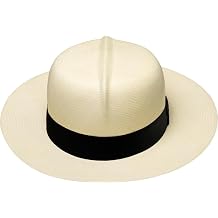 Genuine Panama Hat| Optimo Grade 25 |Montecristi|Toquilla Straw|Handwoven|Ecuador Certificate Authehitc +Wood Box, Natural, 7