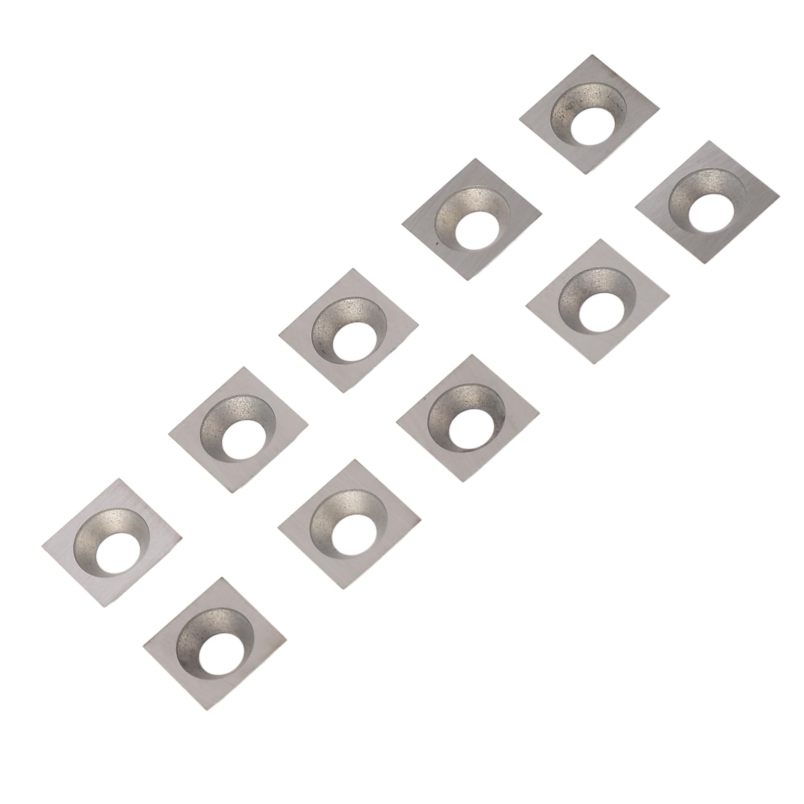 Inserts en Carbure 4 Bords, Haute dureté, Résistant à L'usure, 10 Inserts Tournants, Usinage Fin, Rabotage du contreplaqué, Surfaçage du Bois, Lames de Rechange pour Routeur CNC