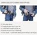 IWB Leather Holster, Genuine Leather Gun Holster for Glock 19/42/43X Ruger LC9S/Security 9/Max 9, Sig P365/P320/P220, Taurus G2C/G3C/GX4 Springfield XD/XDS/Hellcat and Similar Sized Handguns