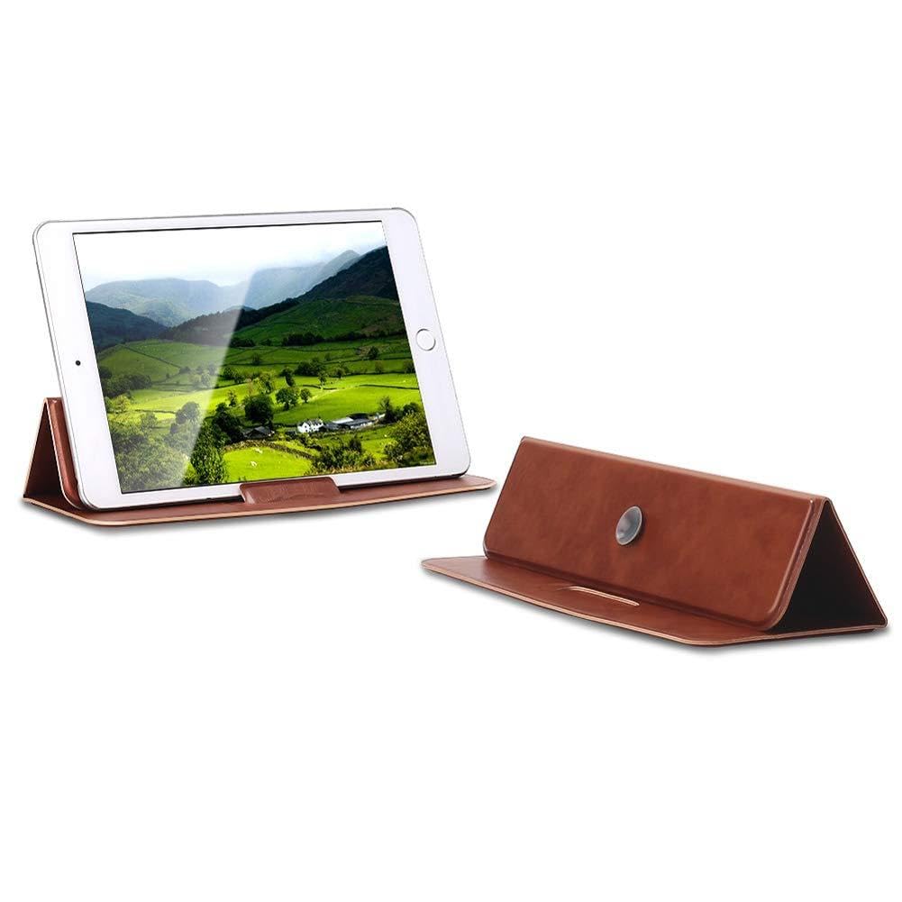 MonbaInvisible Laptop Stand,Portable Ergonomic Home Laptop Riser Universal Lightweight Tablet Holder Foldable Ventilated Tablet/Phone Stand,Brown