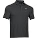 Under Armour Elevated Heather Stripe Polo Tee - Men's Black / Carbon Heather / Steel XL
