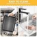 GCQ Air Fryer Toaster Oven Accessories for COSORI 13 in 1 32Qt CS130-CFH CS130-AO 12 in 1 CO130-AO Air Fryer Toaster Oven Combo, Air Fryer Rack Basket Replacement Parts Grill Plate Crisper Plate Tray