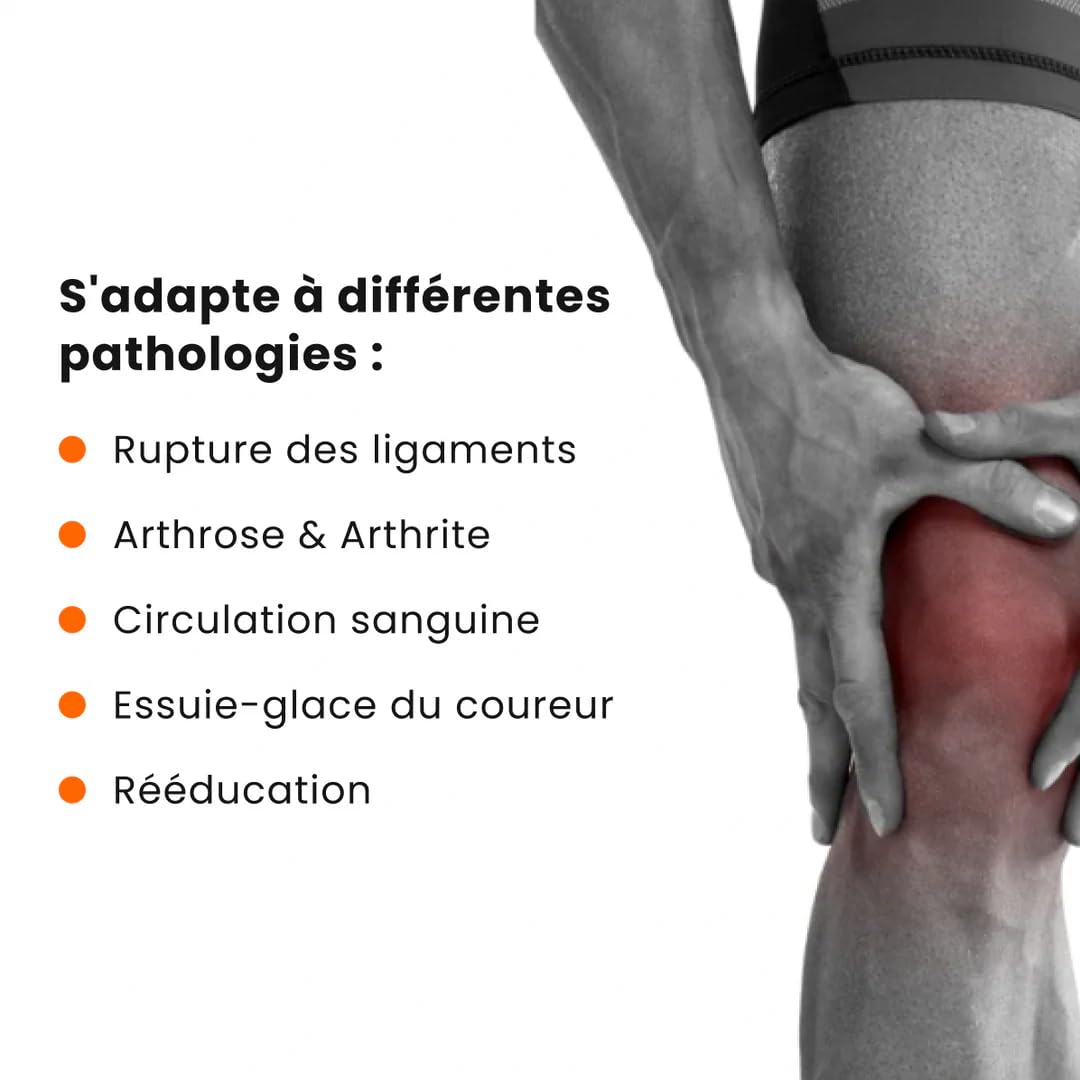 Flytex – Mangas de Compresión Rodilla - Alivio del Dolor y de Lesiones de Rodilla - Artrosis, Desgarro de Menisco, Ligamento Cruzado, Síndrome de la banda Iliotibial -