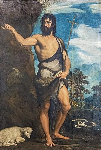 Tableau Jean le Baptiste Tiziano Vecelli pour habiller un grand mur vide