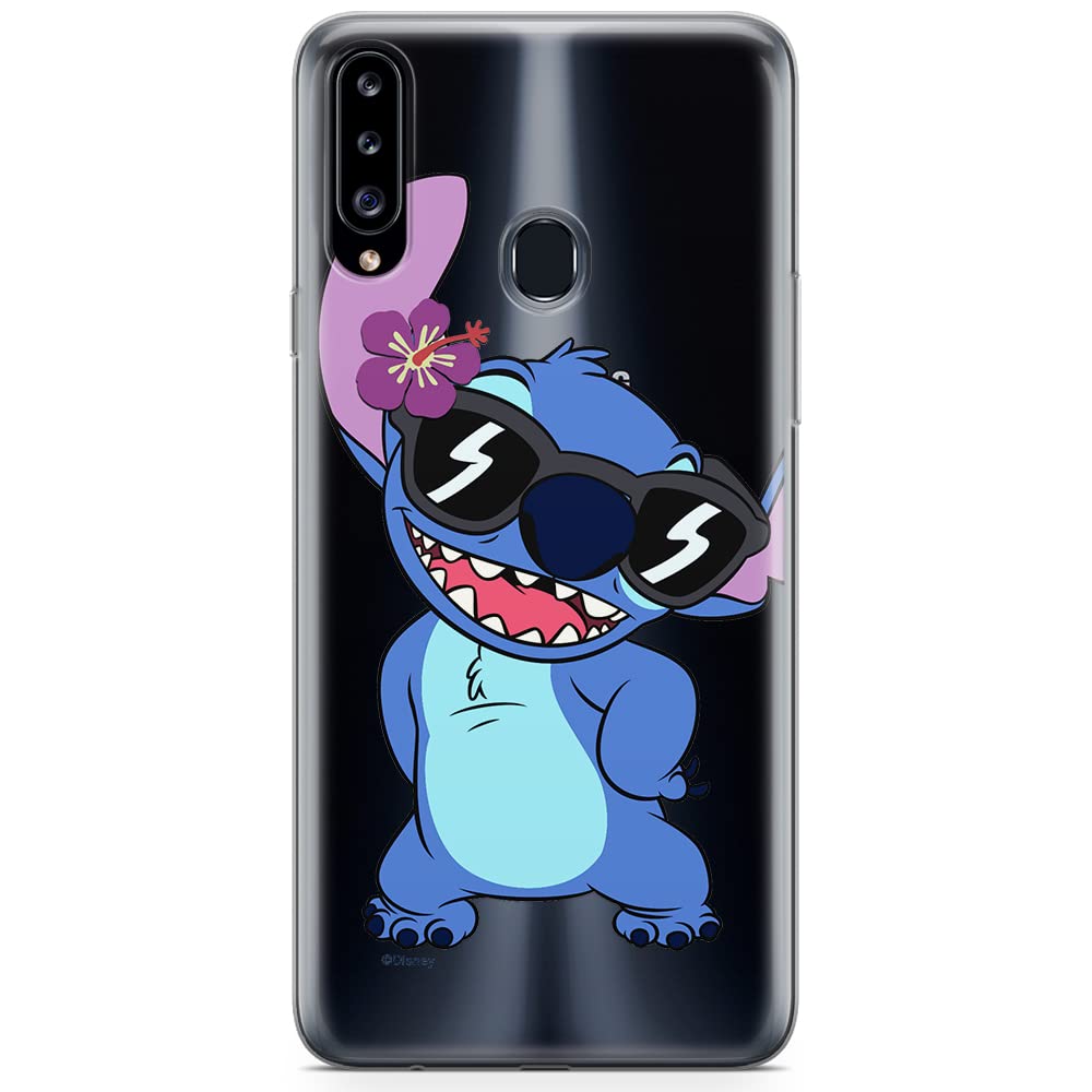 ERT GROUPmobile phone case for Samsung A20S original and officially Licensed Disney pattern Stitch 007 optimally adapted to the shape of the mobile phone, partially transparent
