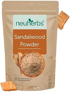 Neuherbs Sandalwood Powder For Face Pack - 100g | Chandan Powder For Glowing & Brighten Skin | Face Mask | 100% Pure & Nat... Price In India