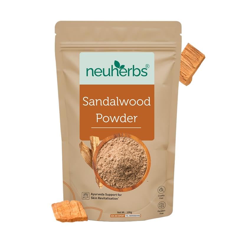 Neuherbs Sandalwood Powder 100g | Chandan Face Pack for Glowing Skin, Skin