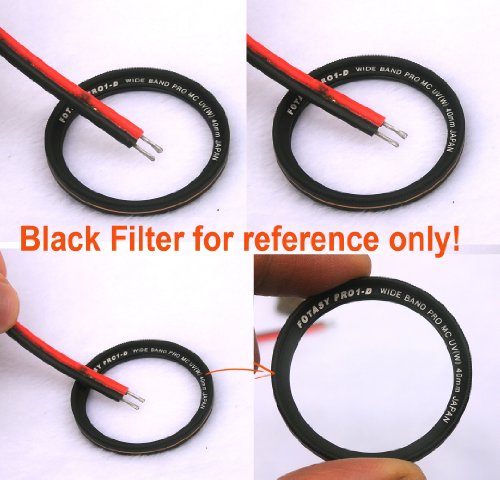 Image of Fotasy 49mm Silver Ultra Slim UV Protection Lens Filter, Nano Coatings MRC Multi Resistant Coating Oil Water Scratch, 16 Layers Multicoated 49mm UV Filter