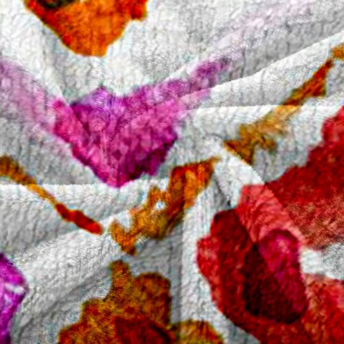 Couverture en flanelle violette avec impression 3D haute définition - 4