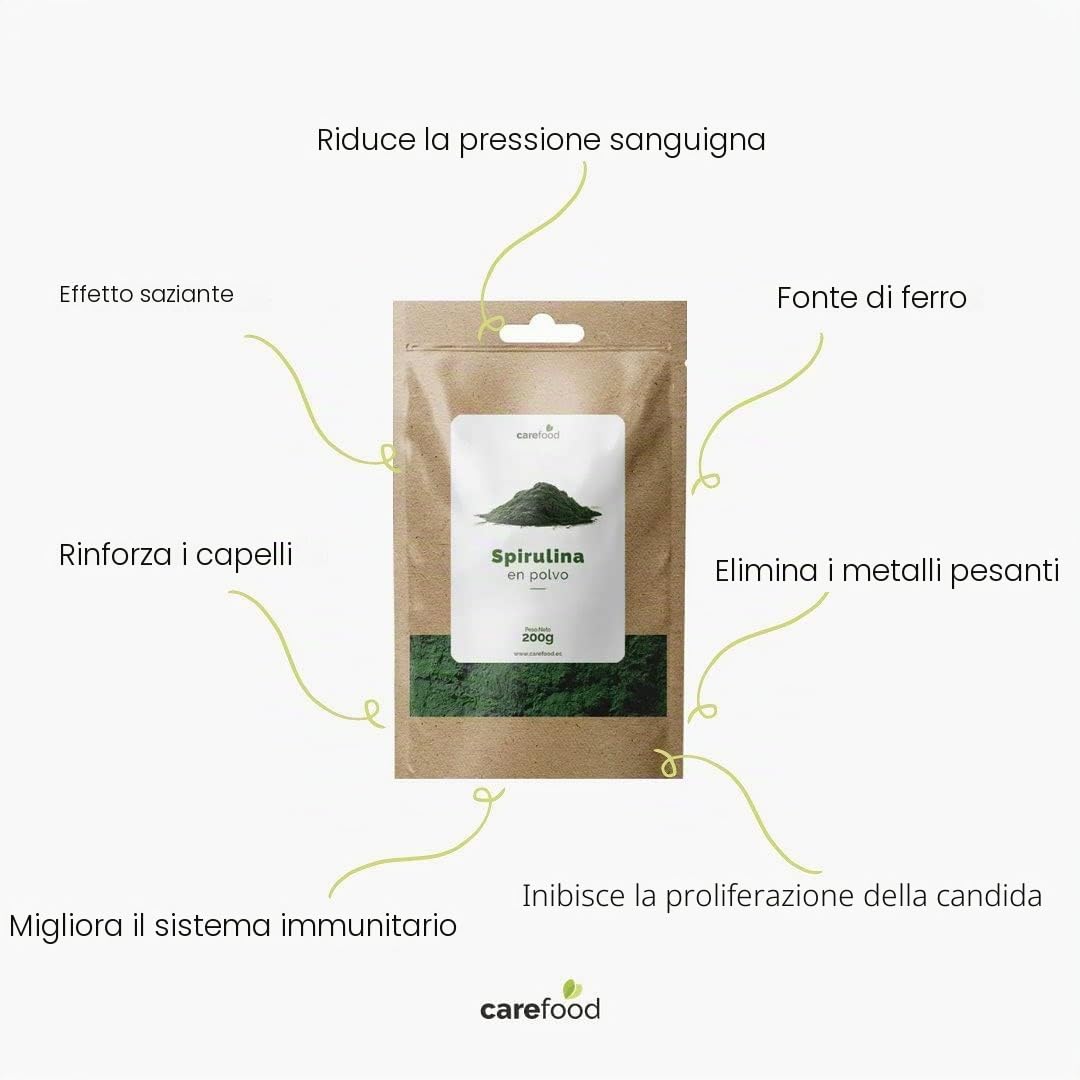 Spirulina Ecologica - 300 Compresse di Superfood 100% Bio - Prodotto Vegano - Super Alimento Biologico con un Elevato Contenuto di Nutrienti - Effetto Saziante - 150 g