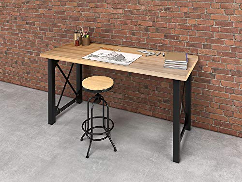 Big Bison Blocks Premium Kitchen Countertop, 60x25 Inch, Grade A Hard Maple, 1.5 Inch Thick