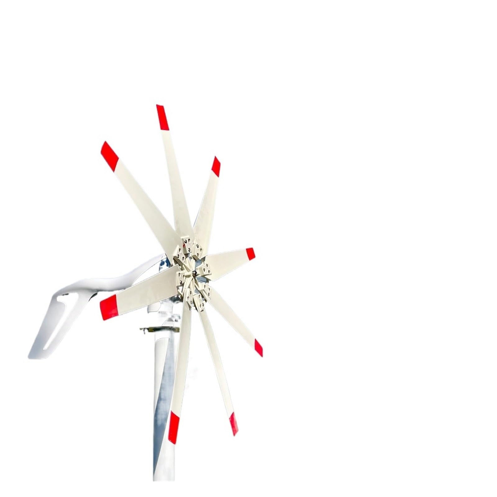 Gqnblvhzupdm 3000W Vertical Wind Turbine 12V 24V 48V Wind Turbine With 8 Blades Small For Home Rv Yacht Use Low Noise High Efficiency(48V)