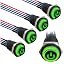 5Pcs green LED Power Mark LOGO Momentary 12v