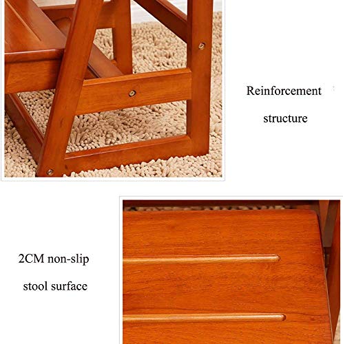Taburete plegable de 2 escalones para evitar caídas y optimizar armarios altos 4