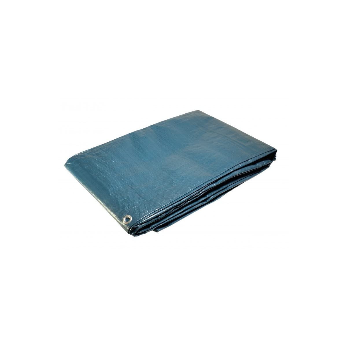 Telo per pittura 10x15 m - Resistente - Impermeabile - Anti UV - Blu e verde - Occhielli