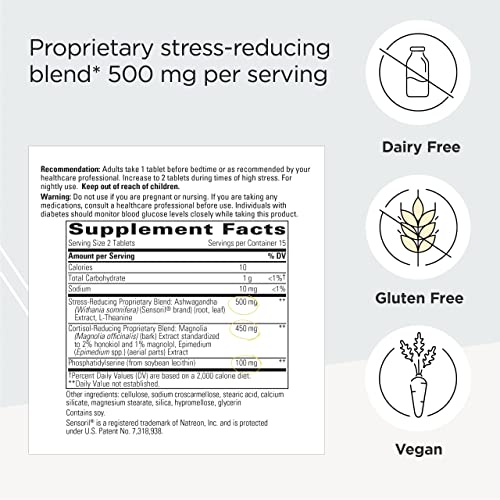 Integrative Therapeutics - Cortisol Manager - Supplement with Ashwagandha and L-Theanine - Supports Relaxation & Calm to Support Restful Sleep* - 30 Tablets - Image 4