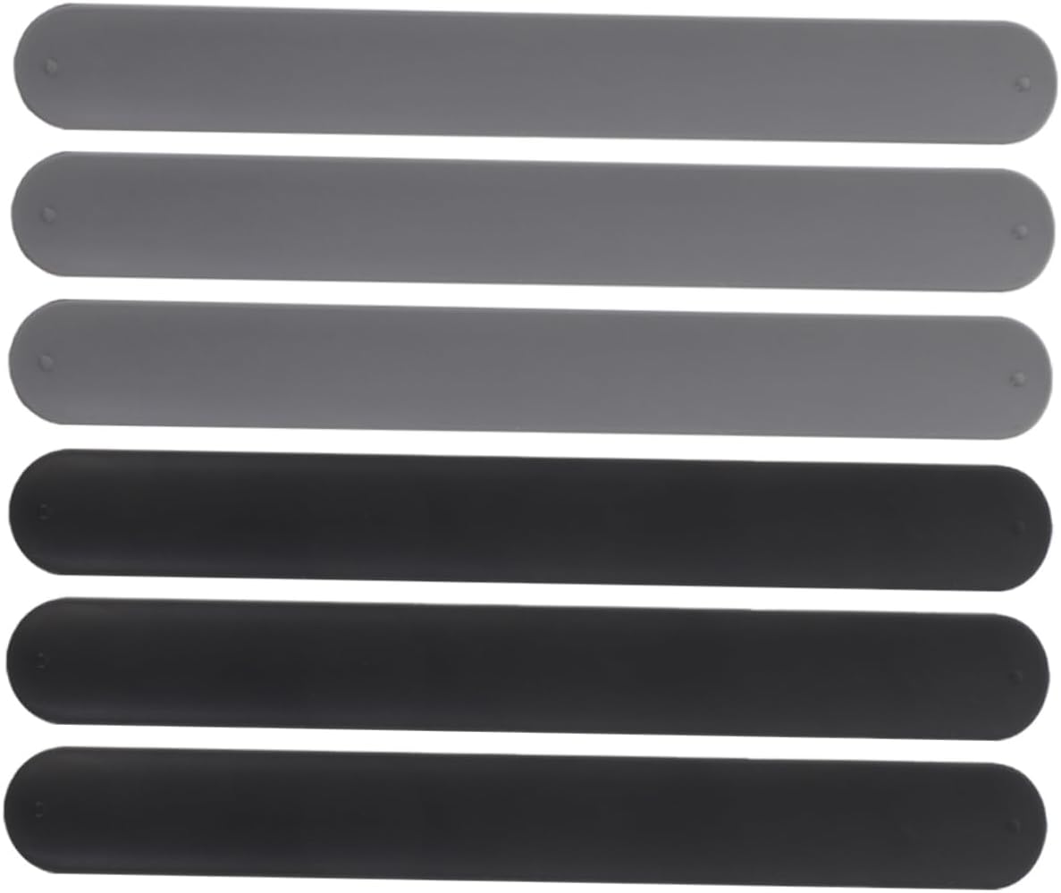 VOSAREA Xmas 6pcs Silicone Wrapping Paper Organizer Bands for Storage