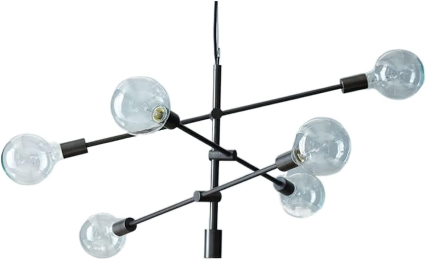 LYMSXAZOU Fashion Luxurious 6-Light Iron Hanging Lamp Postmodern Art Wrought Restaurant Droplight Chandelier Indoor Decoration Ceiling Pendant Light Fixture,Indoor Lighting