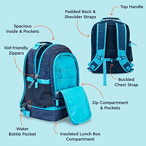 Image of Bentgo Kids 2-in-1 Backpack & Insulated Lunch Bag with Padded Straps
