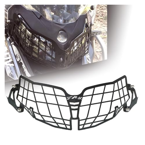 Protector de faro para Benelli TRK 502 X de 2018 a 2023 con rejilla metálica negra 3