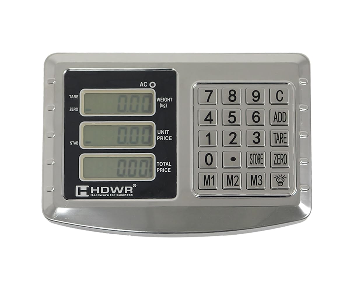 Plataforma, Báscula de Almacén, Capacidad de Carga de hasta 300 kg, Pantallas LCD, Precisión de +/- 100 g, Operación Inalámbrica hasta 150 Horas, HDWR wagPRO-P300
