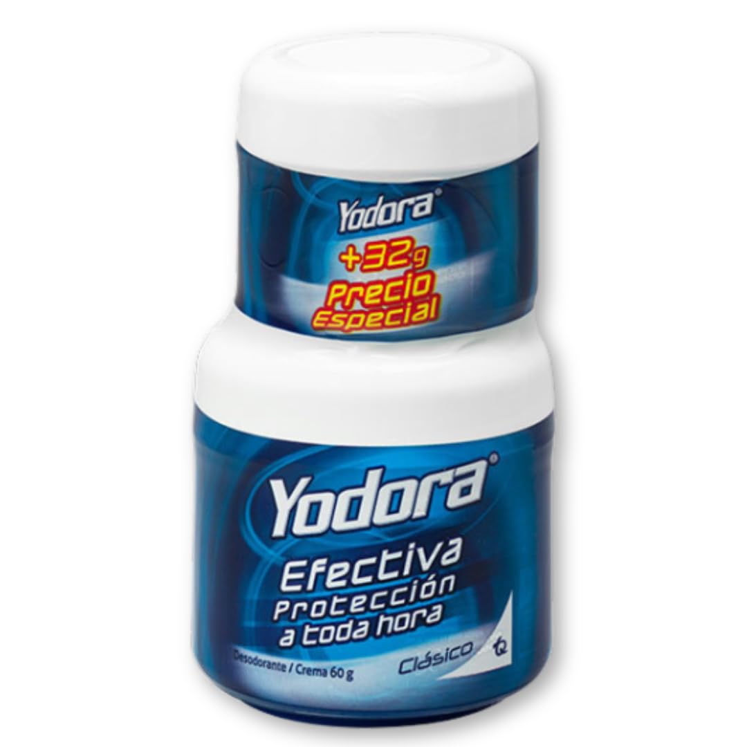 Classic Deodorant maximum protection - Yodora PACK of 60gr + 32gr - 2.11oz & 1.12oz - Importado de Colombia