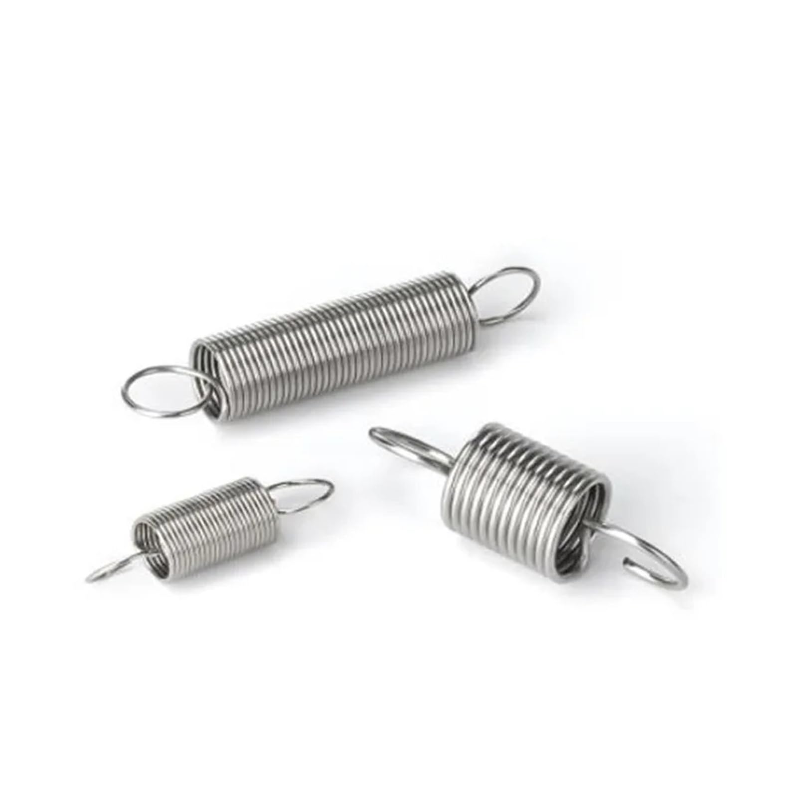 Dlntxfdg 0.6 X 5(Od)10Pcs 10Pcs Wire Dia 0.3Mm 0.4Mm 0.5Mm 0.6Mm 304 Stainless Steel Dual Hook Tension Spring Outer Dia 2Mm To 6Mm Length 15-60Mm(45Mm,0.6 X 5(Od) 10Pcs)