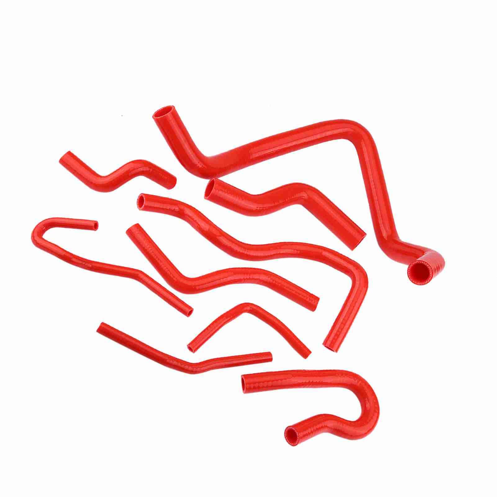 Generic Kit Tubo Flessibile in Silicone da 9 Pezzi Stabilità Fisiologica Resistente All'acqua per D15 D16 SOHC EG/EK 1992-2000 (rosso)
