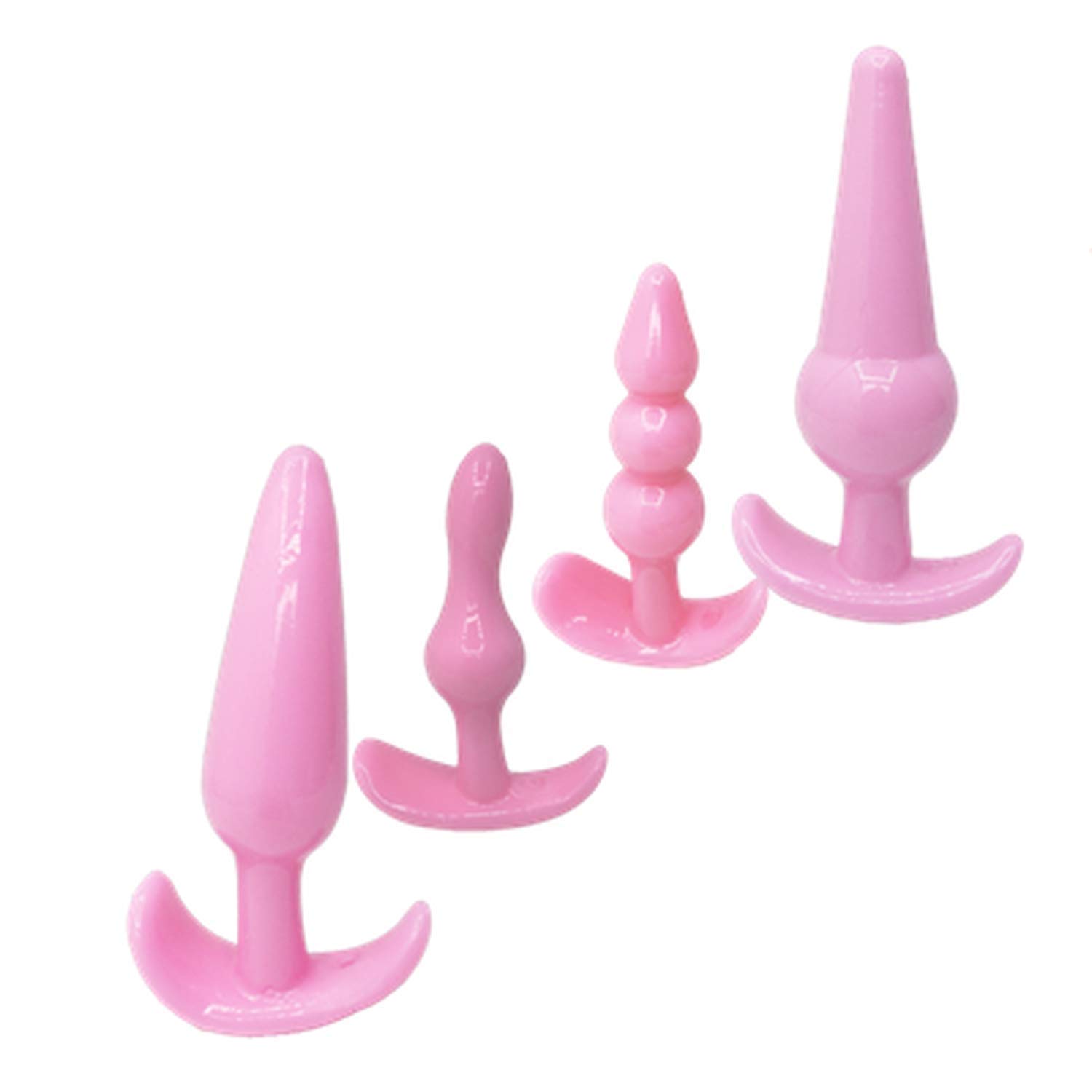 Mywine Improve vi+brater Women vibra+tor anale P+Lug to*ys for s But-t P+lugs Intimate Goods for anale Climax ooth Soft anale Shop,3 Pcs Pink,4PcsPink