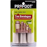 PROFOOT Toe Bandages, One Size, 3 bandages
