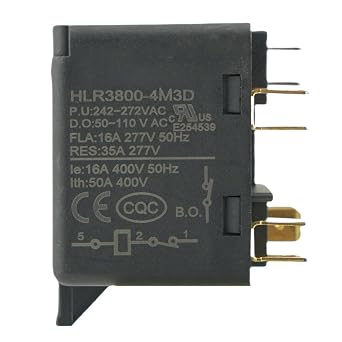 HLR3800-4M3D P.U242-272VAC D.O50-110VAC FLA16A 277V 50Hz Potential Type Motor Starting Relay