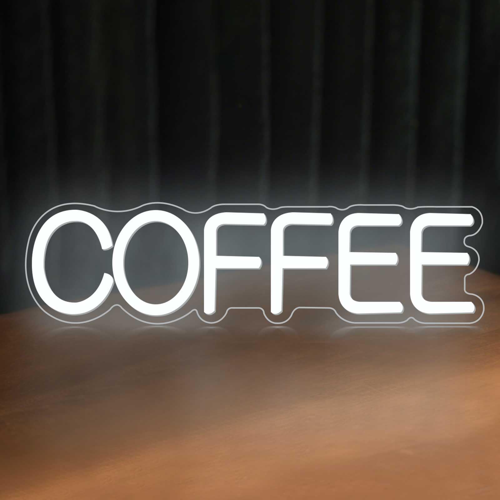 Coffee Neon Sign for Wall Décor Dimmable Coffee Bar LED Neon Light for Cafes, Business Shop, Home Bars, Restaurant Art Decor (15.7"x4.3"/USB Power) — image 1