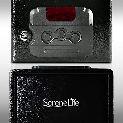 Serenelife Safes & Lock Boxes | Gun Safe Box | Pistol Security Box | Safe Security Box | Digital Safe | Safe Box For Money | Steel Alloy Drop Safe - Includes Keys (Slsfe28Ps) , 9.1’’ X 12.1’’ X 8.7’’ #TOP5