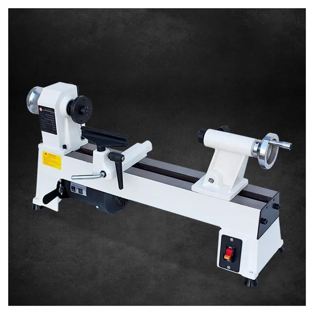 Torno de carpintería, torno en miniatura multifuncional for el hogar, máquina de hilado de madera, torno pequeño de cuentas