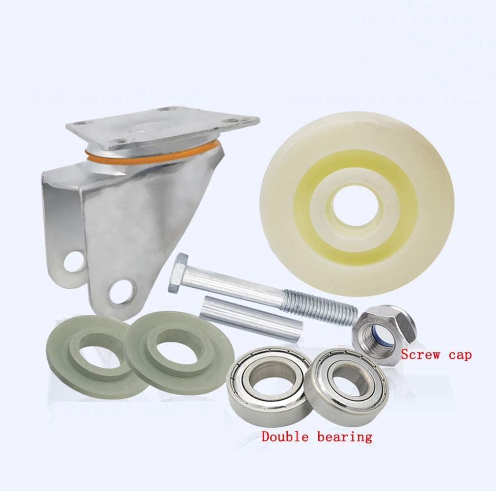 Ruedas para muebles, Ruedas for trabajo pesado, ruedas giratorias for muebles(Brake+universal,5in)