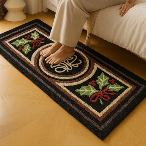 Image of Roseate Willa Super Soft Microfibre 2000 GSM Anti Skid Runner for Bedroom /Carpets for Living Room /Kitchen Mats for Floor /Floor Mat /Bathroom Mat /Rug (Willa, 50x120 cm)
