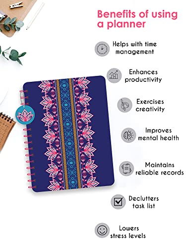 Image of Doodle I Undated Happiness Planner I B5 Planner + 4 Sticker Sheets + Pocket Planner with Premium Gift Box | Tear Away Note Cards & Quote Cards | Activity Pages | To do lists I 268 Pages I 80 GSM