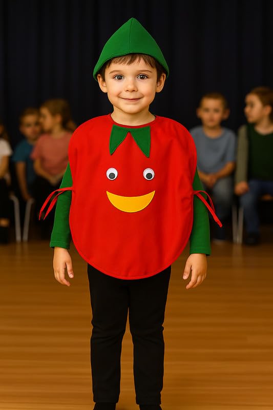 Image of FancyDressWale Fruit & Vegetable Fancy Dress Costume for Kids | Free Size 2-10 Years | School Fancy Dress, Stage Shows, Theme Parties