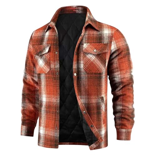 Veste matelassée à carreaux homme flanelle robuste contre le froid et le vent
