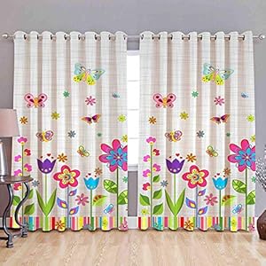 CVR Home Decore 3D Printed Beautifully Desgin Digital Printed Polyester Fabric Curtainss - Pack of 1 Curtains with Eyelet Ring for Long Door (9 feet) (4 x 9 Long Door)-B937