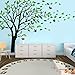 Produktbild Mafent, großer Wandaufkleber mit Baum im Wind, Vinyl, für Kinderzimmer, Teenager, Mädchen, Jungen, Tapeten, Wandsticker, Wandaufkleber, Kinderzimmer-Dekor, Kindergarten-Dekor, Pappe, Schwarz , L